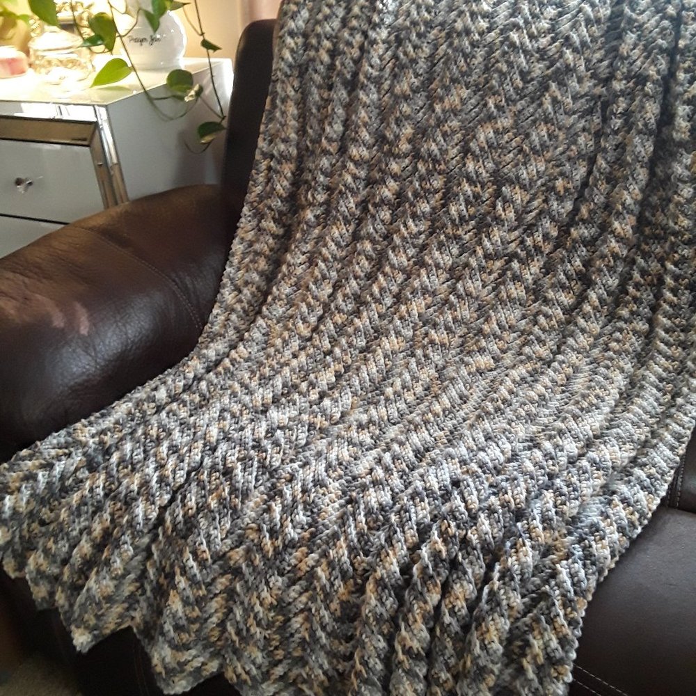 Crocheted Afghan, Afghans, Throws, Blankets, Home Decor, Room Decor, Handmade